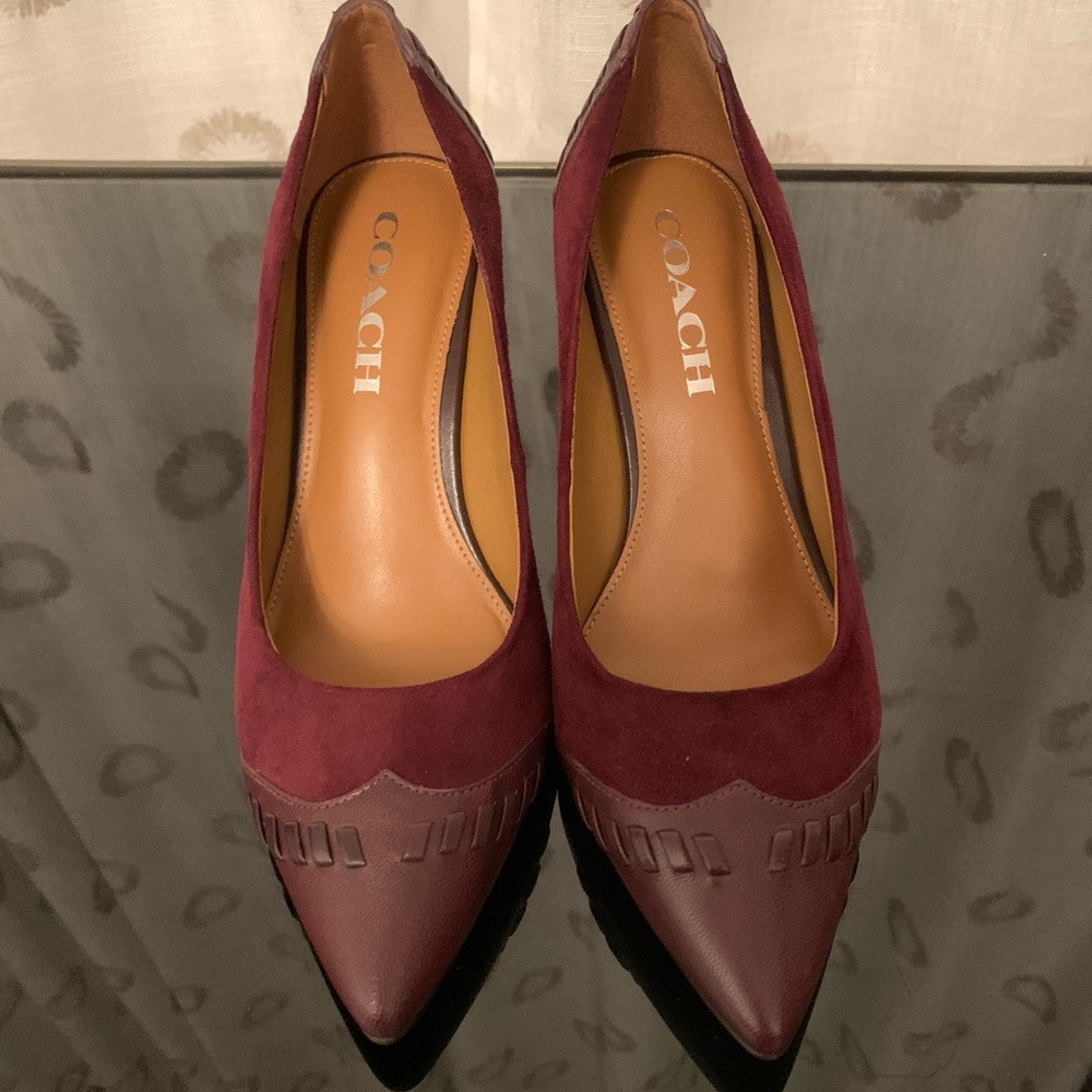 Coach burgundy - Red Wine Color Heels
